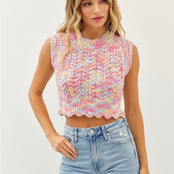 Multi colored sweater vest - Picture 3 of 9